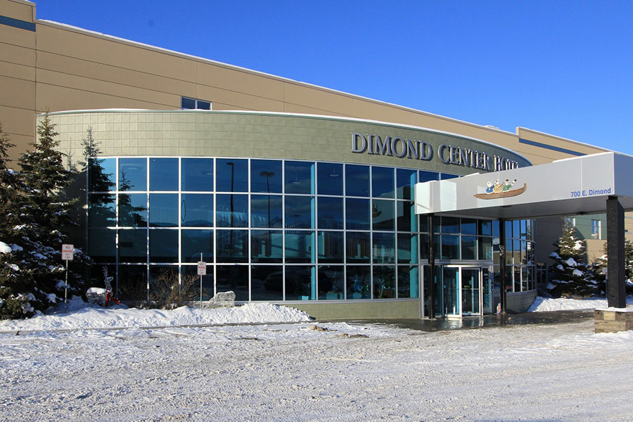 exterior of Dimond Center Hotel